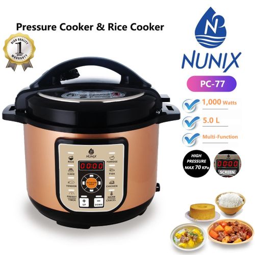 Nunix Pressure Cooker Electric Multi-Functional  5L PC-77