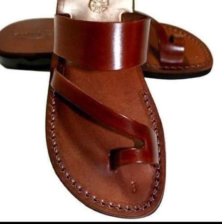 Fashion Men's Leather Sandals Maasai Open Toe Slip-on Open Shoes