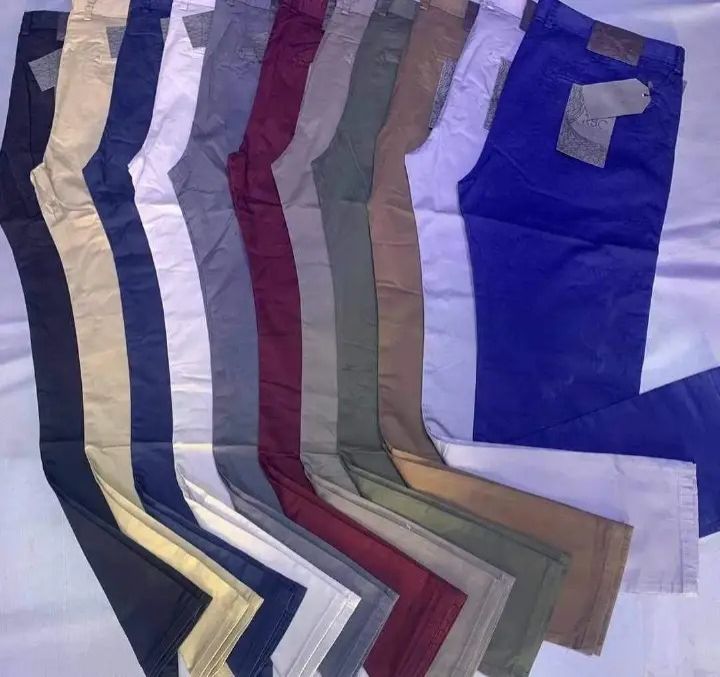 FASHION SOFT KHAKI MEN TROUSERS OFFICIAL CASUAL.