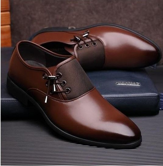 Men’s genuine leather shoes Classic business casual shoes breathable shoes official shoes Boys dress shoes British style shoes oxfords Party shoes Wedding shoes