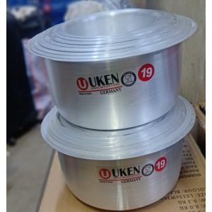 UKEN 8pcs from size 12 to 19 Premier Range of Aluminium Cooking Pots Set Stainless steel Sufurias
