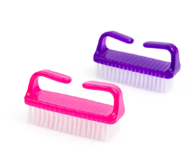 2Pcs Nail Manicure pedicure Brush Nail Toes Fingers Wash Brush Nail Cleaning Brush Scrubbing Nail Brushes Multifunction Brushes