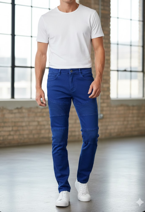 1Pc Fashion Men's Denim Jeans Trouser Fashion Jeans Comfortable Casual and Formal Men's Trouser Pants