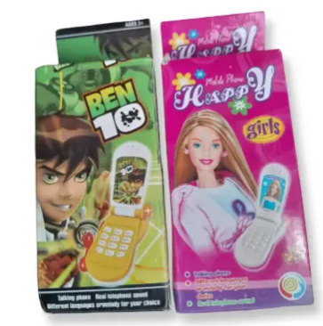 1Pc Talking Toy Phones for Kids Fun and educational flip phones with real phone sounds, melodies, and multiple language options. Perfect for pretend play and early learning.