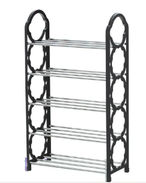 1Pc Shoe organiser 5 Layers Simple Shoe Rack Assemble Large Capacity Portable Home Living Storage Small Furniture Pairs Stackable 5-Tier Shoes Rack