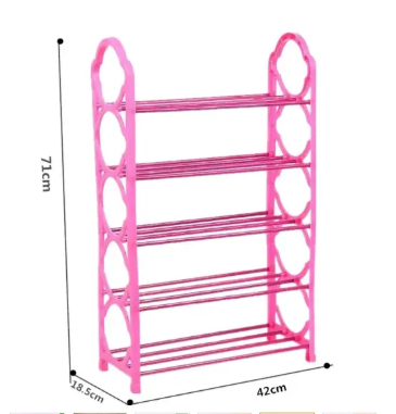 1Pc Shoe organiser 5 Layers Simple Shoe Rack Assemble Large Capacity Portable Home Living Storage Small Furniture Pairs Stackable 5-Tier Shoes Rack