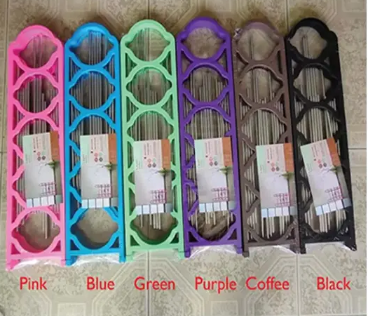 1Pc Shoe organiser 5 Layers Simple Shoe Rack Assemble Large Capacity Portable Home Living Storage Small Furniture Pairs Stackable 5-Tier Shoes Rack