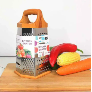 Hot Selling Multifunctional Stainless Steel Vegetable Grater with wooden handle