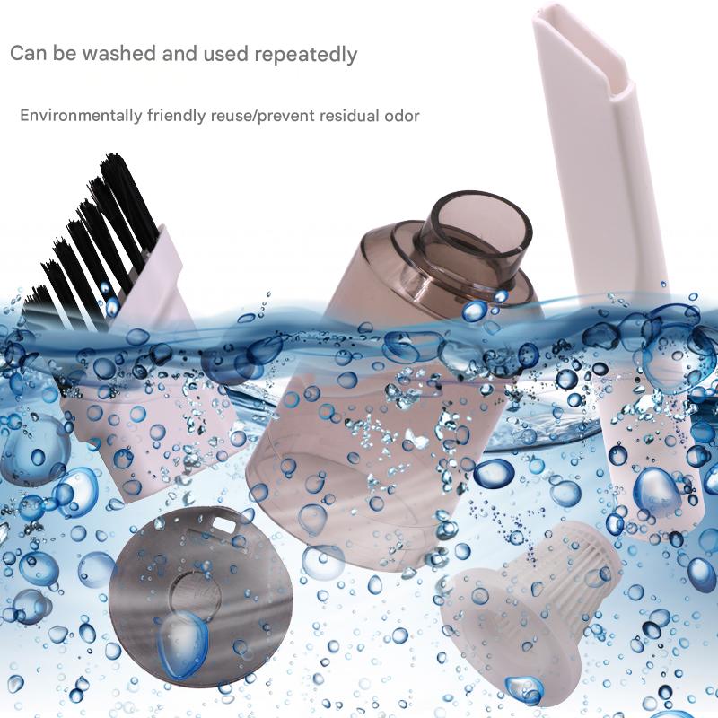 Household and car dual-purpose vacuum cleaner USB Rechargeable car vacuum cleaner Portable powerful vacuum cleaner Washable and reusable