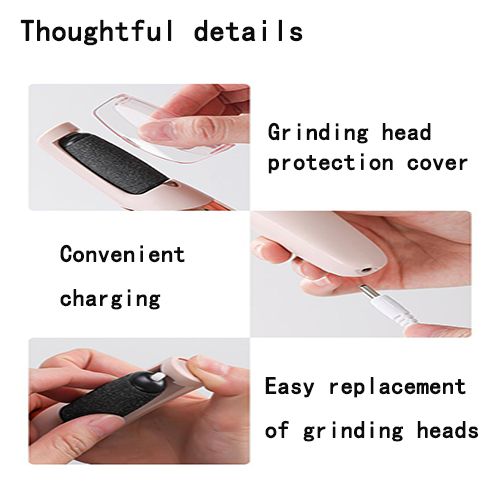 Electric Foot Grinder Foot Care Pedicure Device Callus Remove Artifact for Removing Dead Skin Machine and Calluses Foot Trimmer USB Rechargeable Foot Massager