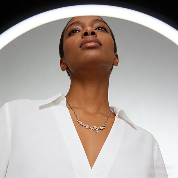 Starry sky clavicle necklace Light luxury niche design necklace Women's necklaces