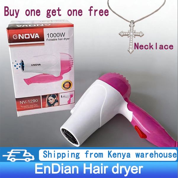 Hair Dryer Portable Foldable Powerful Low Noise for Daily Styling Salon Use African Ladies