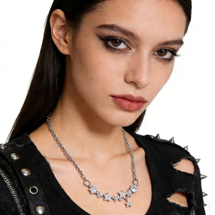 Starry sky clavicle necklace Light luxury niche design necklace Women's necklaces