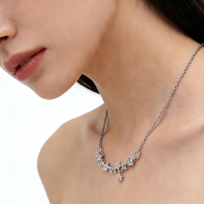 Starry sky clavicle necklace Light luxury niche design necklace Women's necklaces