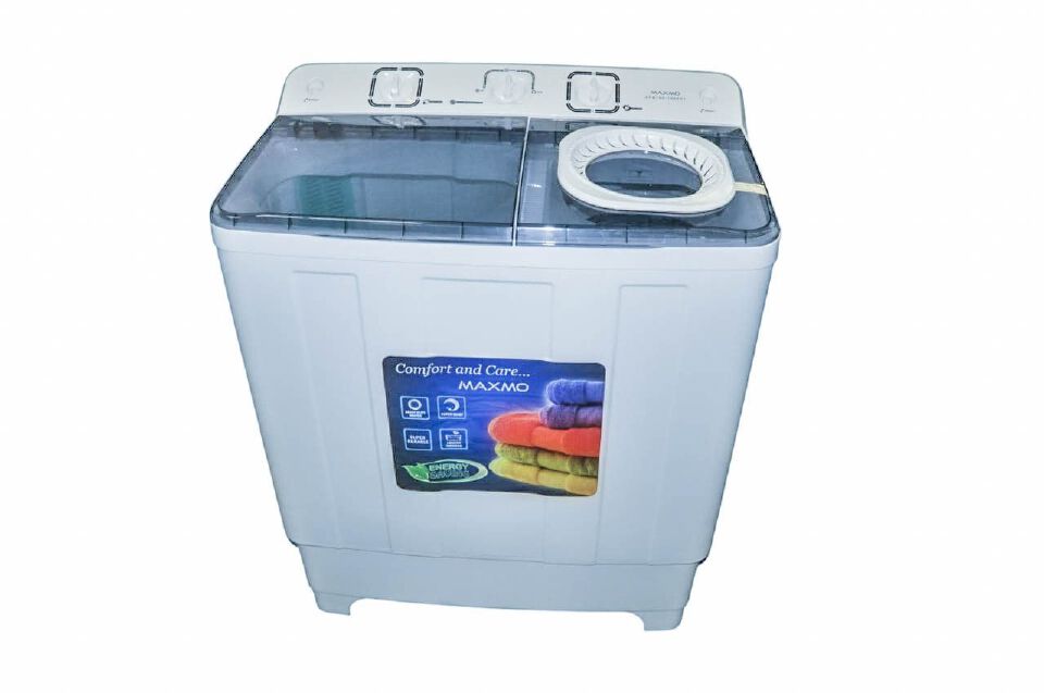 Maxmo 10kg Semi Automatic Twin Tub Washing Machine, White & Green