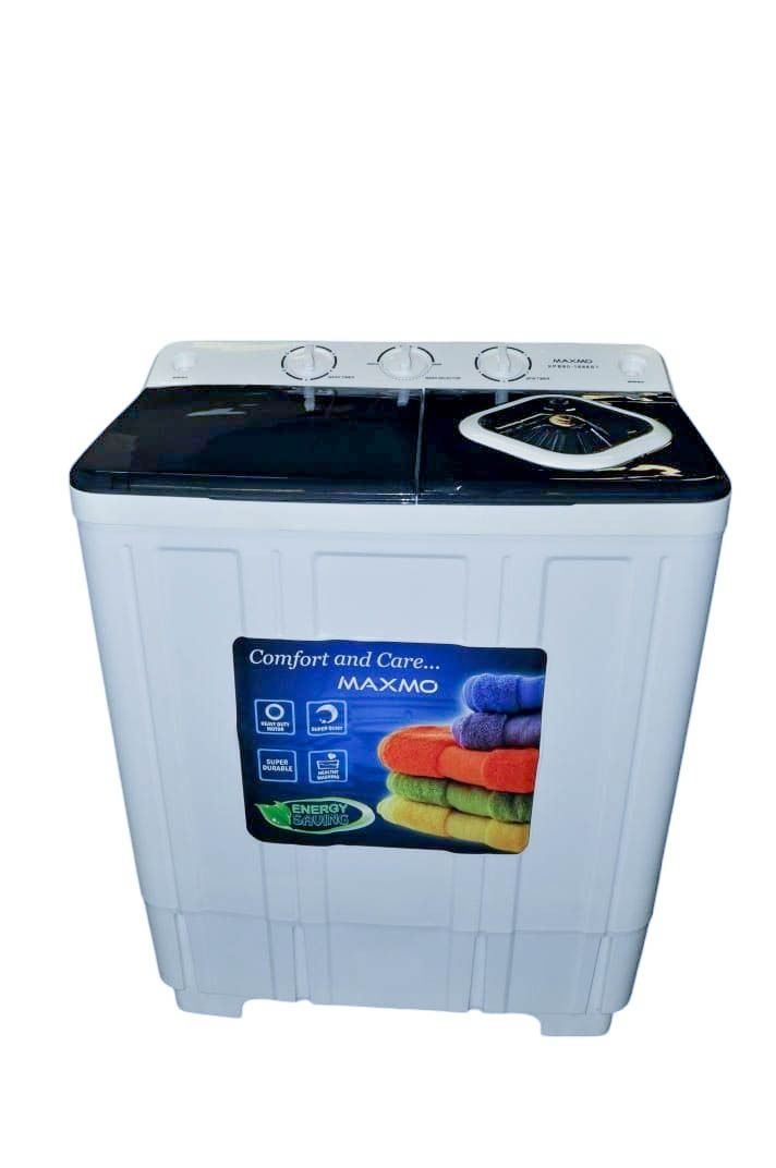 Maxmo Twin Tub Washing Machine, White & Green - 8Kgs