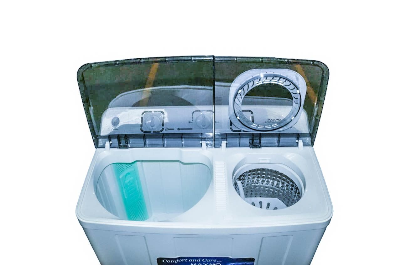 Maxmo Twin Tub Washing Machine, White & Green - 8Kgs
