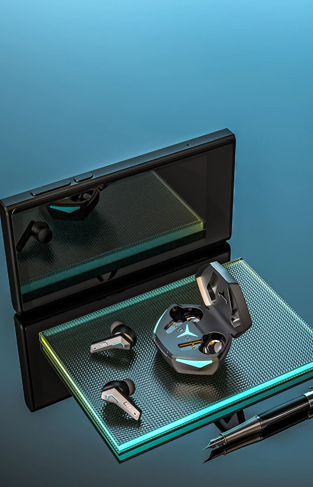 DX-23 Bluetooth 5.5 Wireless Earbuds – Hi-Fi Stereo, IPX4, Type-C, Black/ ear pod/2026
