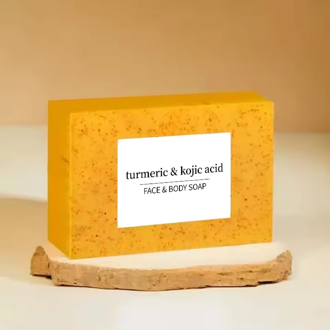 Kojic Acid Turmeric Soap Bar - Dark Spot Remover for Face Body, Even Skin Tone Moisturizing & Nourishing Natural Ingredients