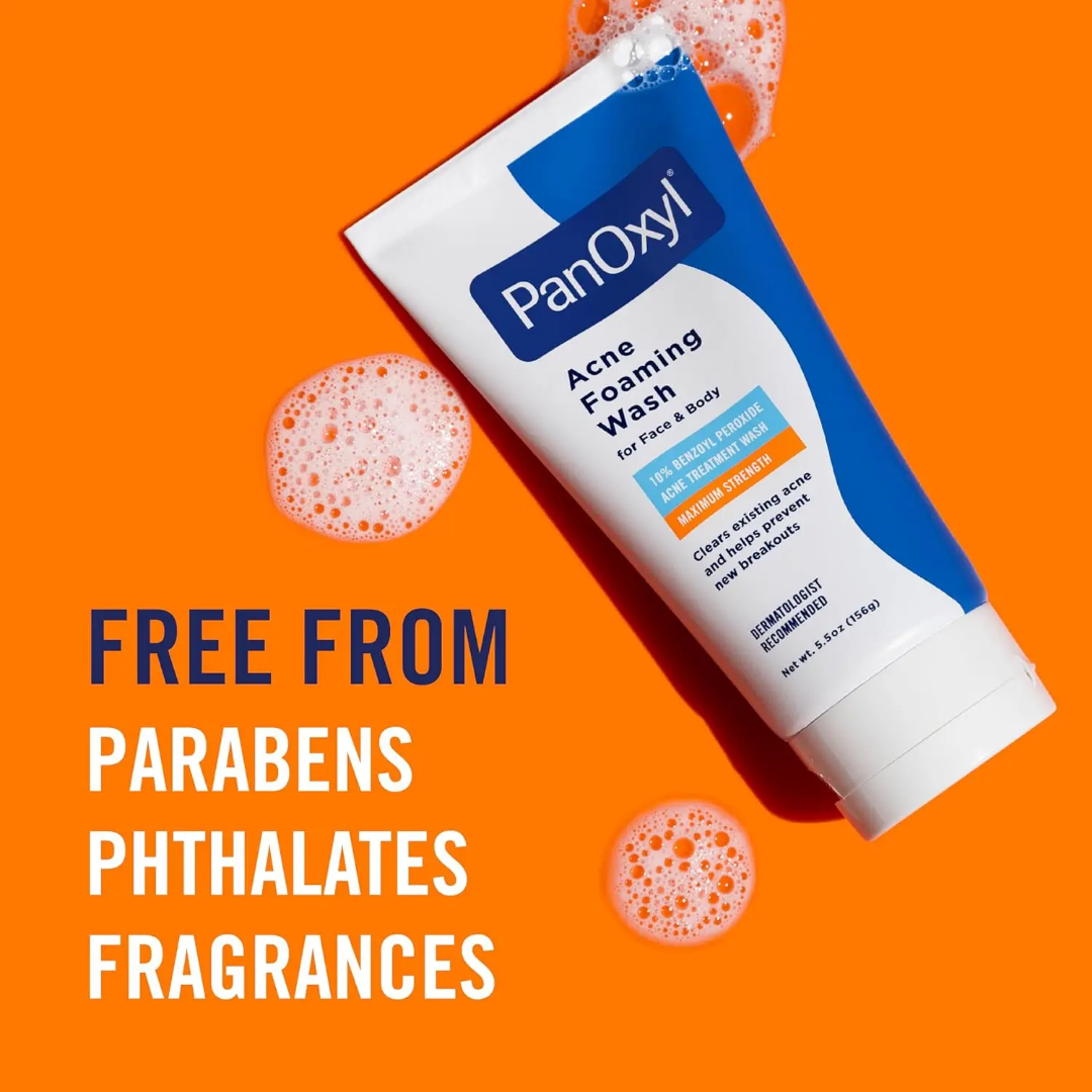 Benzoyl Peroxide Acne Cleanser | Anti-Pimple Facial Wash for Oily & Acne-Prone Skin