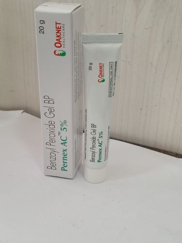 Pernex AC 5% Benzoyl Peroxide Gel 20g – Acne Treatment, Pimple Remover, Spot Treatment for Breakouts & Oily Skin