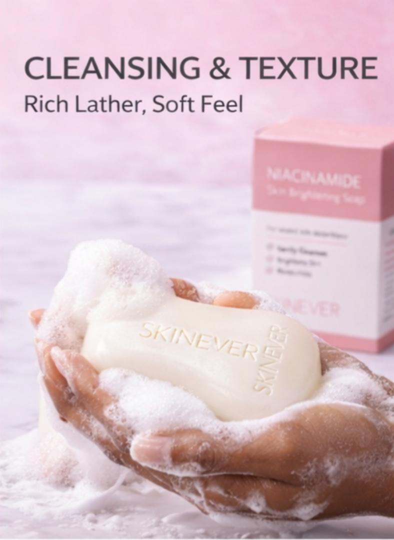 Niacinamide Skin Brightening Soap 2.5% – Full Body Tone Correction & Glow