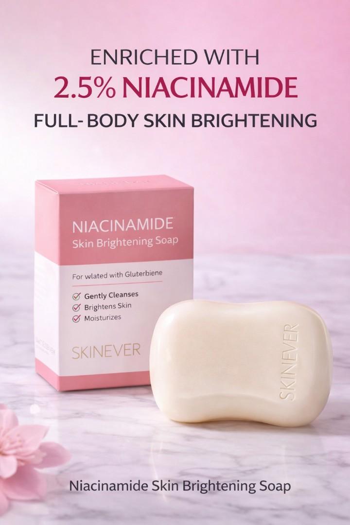 Niacinamide Skin Brightening Soap 2.5% – Full Body Tone Correction & Glow