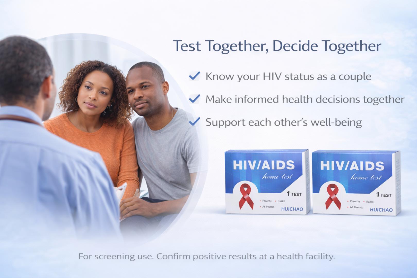 Couples HIV Self Test Kit (2 Tests) –HIV Self Test Kit (HIV 1&2) – Rapid Home Blood Test | Private Finger Prick HIV Testing Kit | Fast Accurate Results | Easy At-Home Screenin – 2 Complete Kits Bundle
