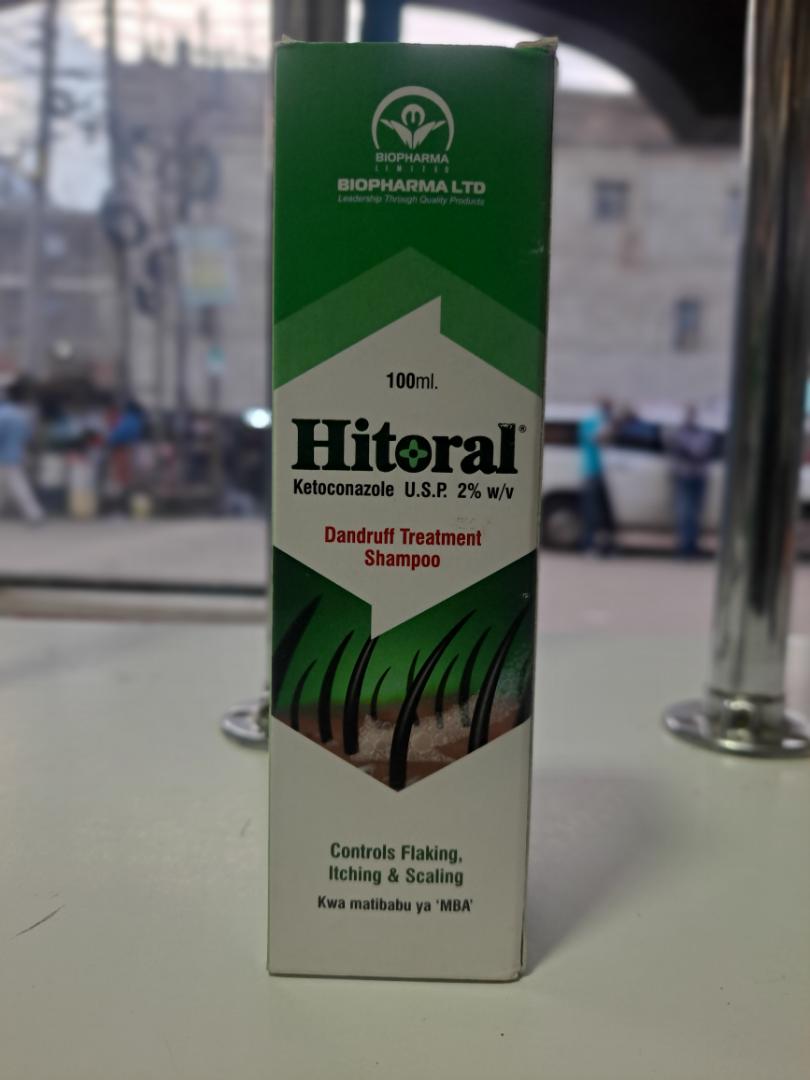 Ketoconazole 2% Anti-Dandruff Shampoo 100ml – Hitoral Medicated Scalp Treatment | Stops Itching, Flaking & Scalp Fungus