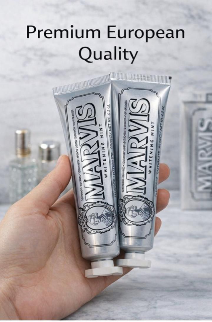 MARVIS Whitening Mint Toothpaste – Luxury Italian Formula | Deep Clean • Fresh Breath • Brighter Smile
