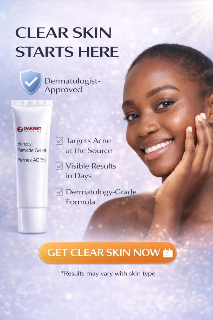 Pernex AC 5% Benzoyl Peroxide Gel 20g – Acne Treatment, Pimple Remover, Spot Treatment for Breakouts & Oily Skin