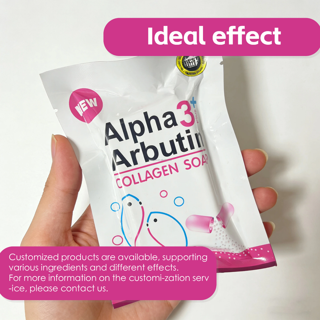 Alpha Arbutin Collagen Soap – Brightening & Dark Spot Remover, Acne Scar Repair, Even Skin Tone Whitening Soap (All Skin Types)