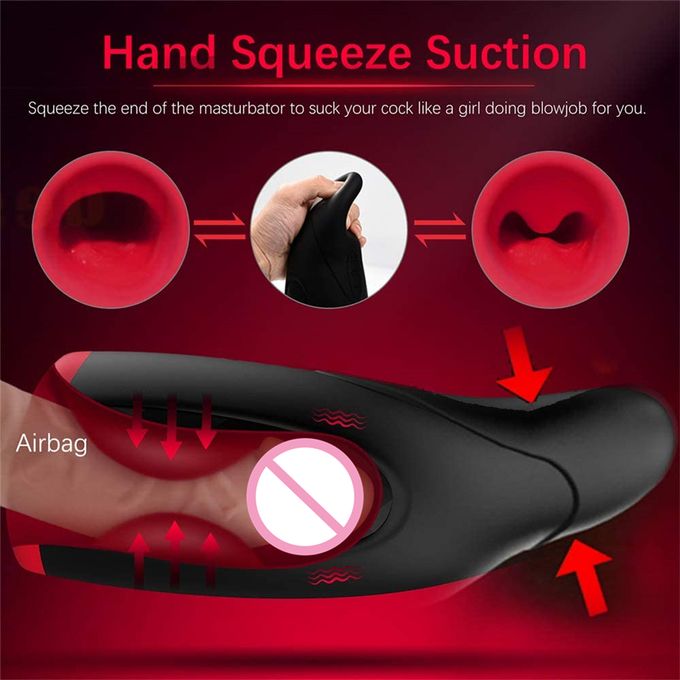 Automatic Warming & Vibrating Male Masturbators Cup, Warming Electric Pocket Puss_y Adult Sex Toy