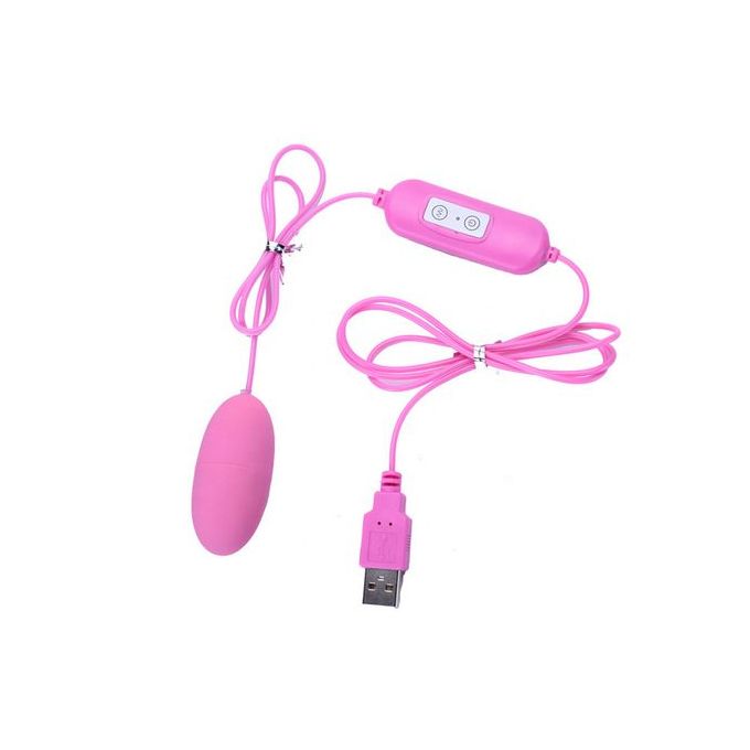 USB Charger Double Egg Bullet Vibrator With Kegel Balls Sex Toy For Woman