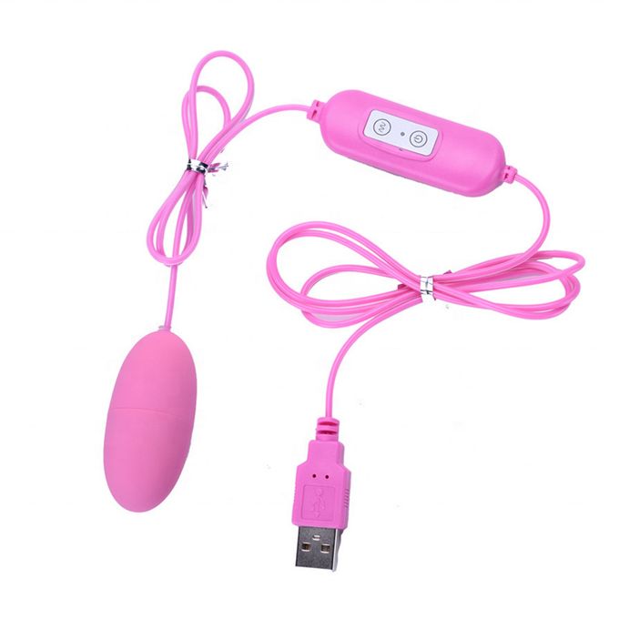 USB Charger Double Egg Bullet Vibrator With Kegel Balls Sex Toy For Woman