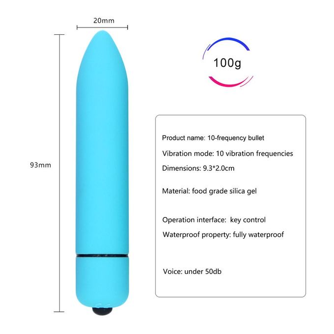10 Speed Mini Bullet Vibrator For Adult Sex Toy- Battery Operated
