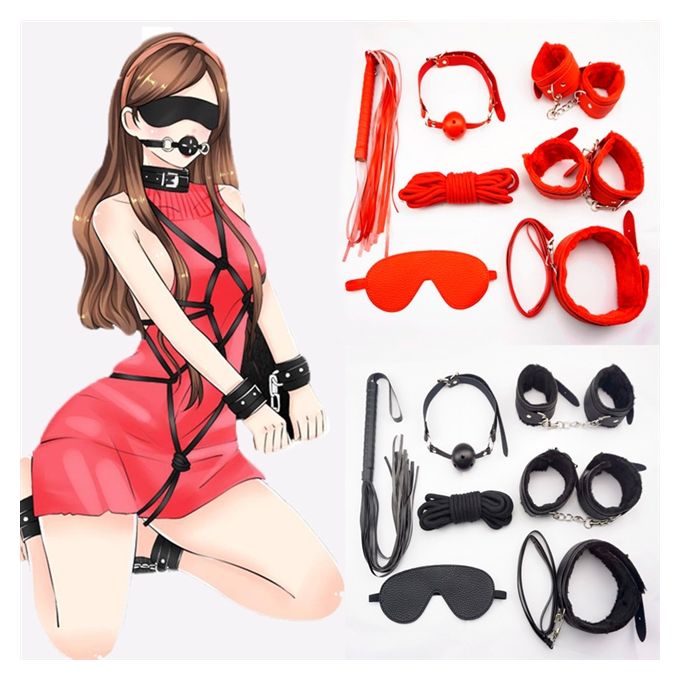 7pcs BDSM Bondage Fetish Restraint Suit Sex Toys For Couple