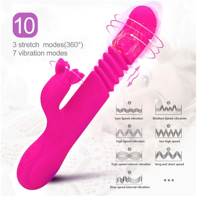 Best Heating Rotating Vibrator Sex Toy- Purple