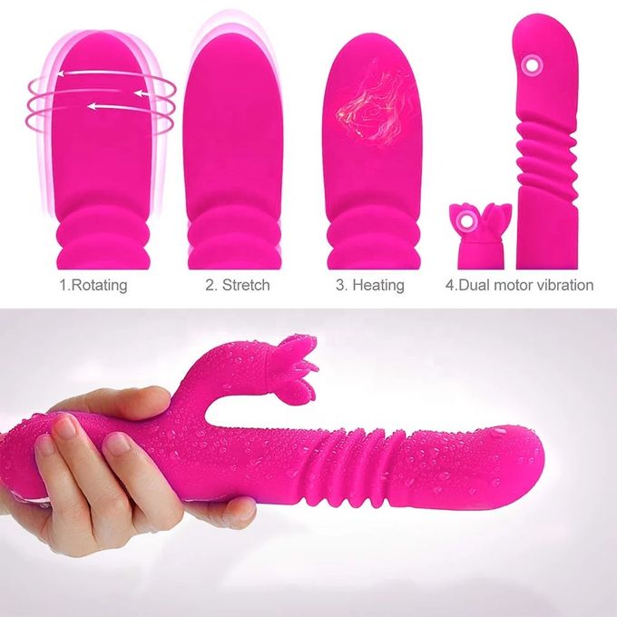 Best Heating Rotating Vibrator Sex Toy- Purple - image 3