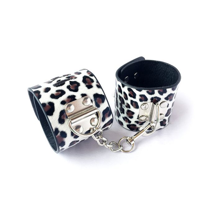 10 Pcs SM Restraint Leopard Bondage Kit Fetish Sex Toy