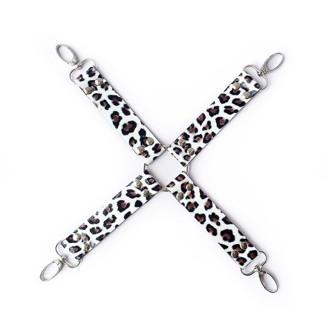 10 Pcs SM Restraint Leopard Bondage Kit Fetish Sex Toy