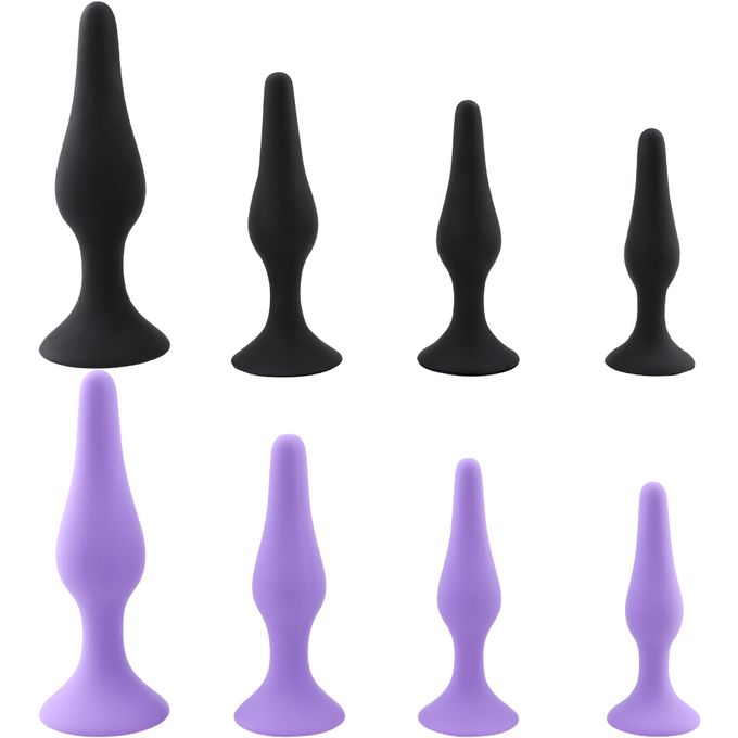 4pcs/set Silicone Anal Plug For Adult Sex Toys - image 2
