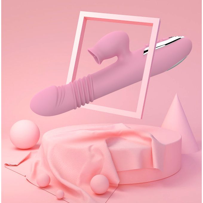 Silicone G Spot Dildo Dual Vibration Adult Sex Toy - image 2