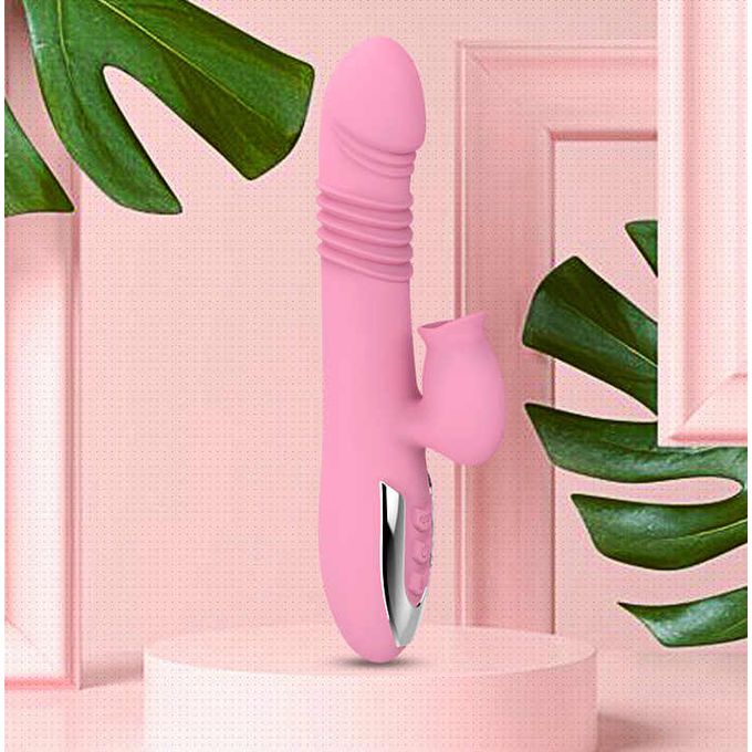 Silicone G Spot Dildo Dual Vibration Adult Sex Toy - image 3