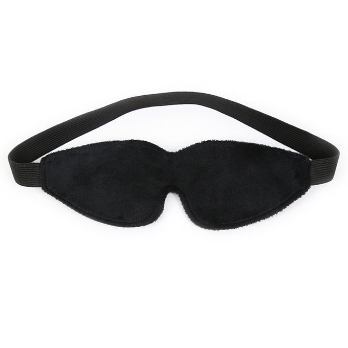 SM PU Leather Mask Blindfold With Furry Inner Adult Sex Toy - image 2