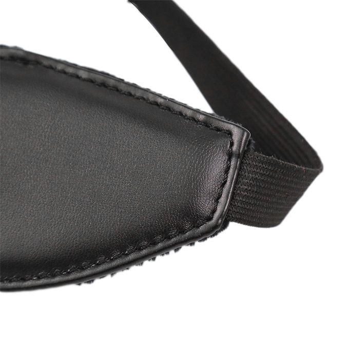 SM PU Leather Mask Blindfold With Furry Inner Adult Sex Toy - image 3