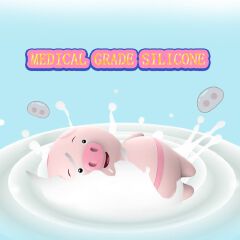 10 Frequency Electric Pink Pig Nipple, Clitoris Vibrator And Sucker