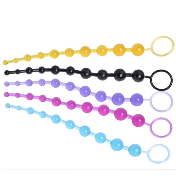 Silicone Colorful Anal Beads Prostate Massage Anal Butt Plug Adult Sex Toys - image 7