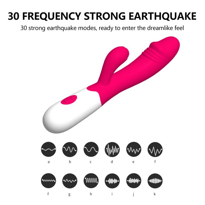 Silicone 30 Speeds Rabbit Vibrator Dildo Adult Sex Toy - image 4