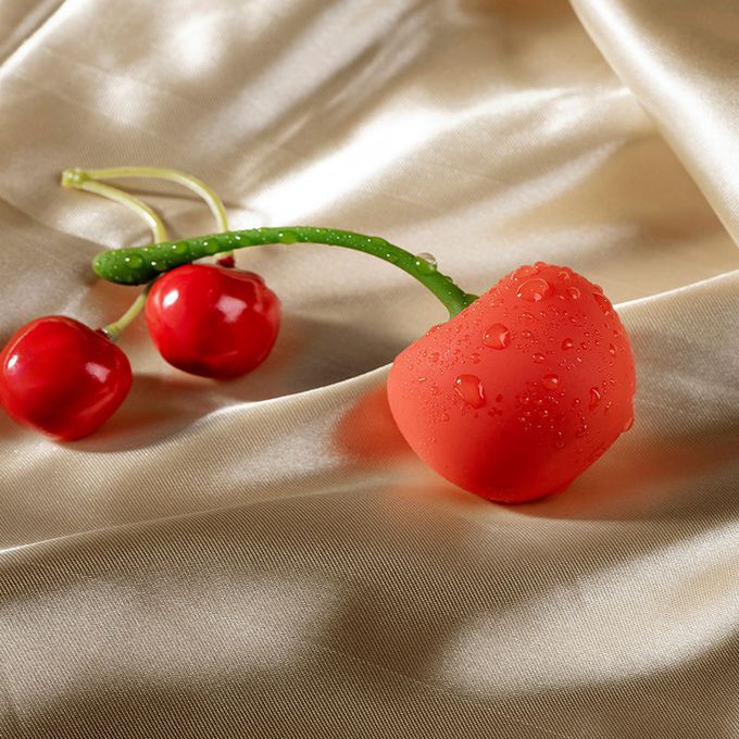 Female Cherry Vibrator With Nipple Clitoral Stimulation Mini Adult Sex Toy - image 4